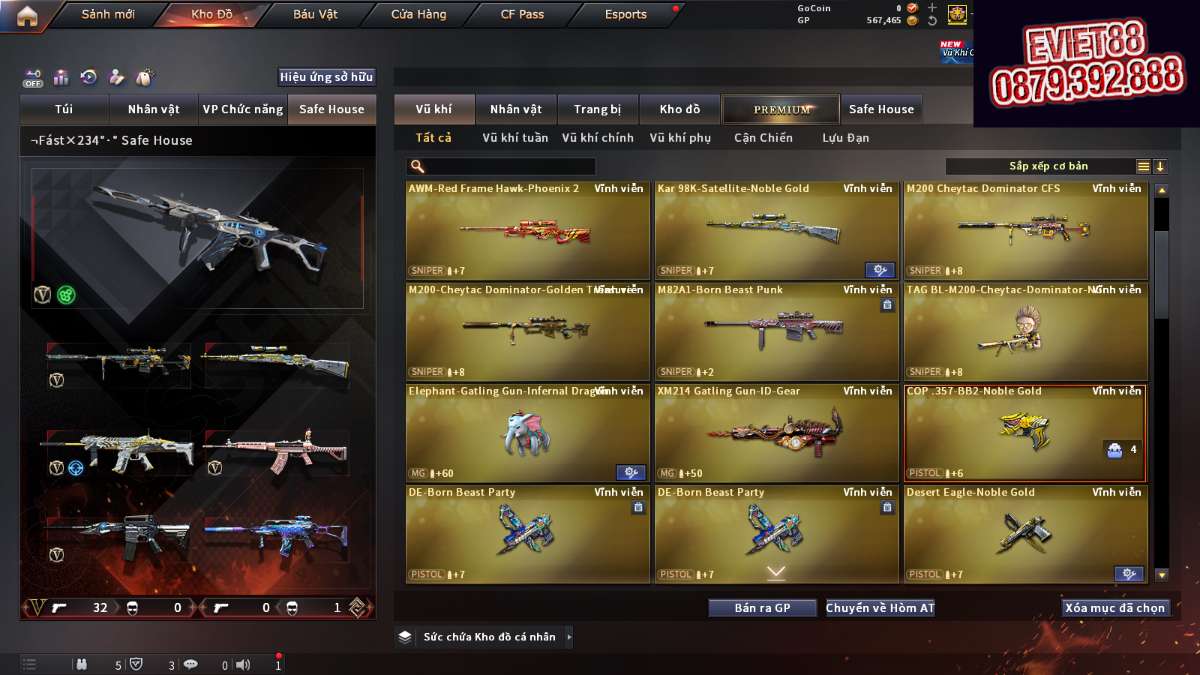 shop acc cf uy tin gia re